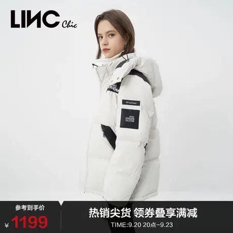 LINCCHIC金羽杰羽绒服男女同款面包服短款羽绒服女冬季N22802203图片