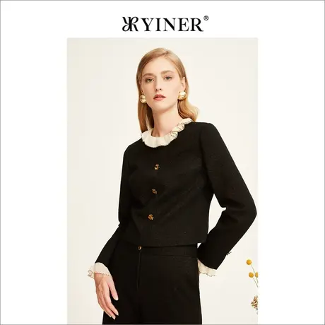 YINER音儿专柜女装2022冬季新款衬衫8232570540商品大图