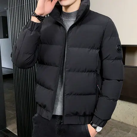 羽绒棉服外套男潮牌潮流冬季加厚加绒棉衣青少年宽松秋冬面包服男图片