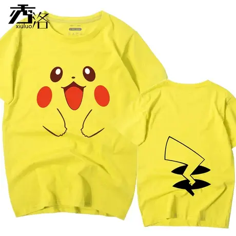 大侦探皮卡丘联名t恤女神奇宝贝口袋妖怪短袖男藤原浩潮牌衣服商品大图