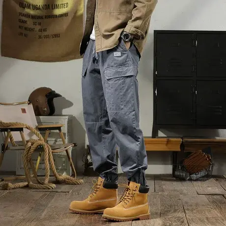 纯色休闲裤百搭宽松男裤潮流秋季裤子男款男士秋冬款休闲潮流裤子商品大图