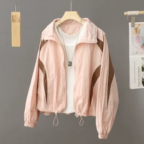 新款防晒衣休闲宽松夹克衫2024年新款小个子风衣外套女春秋棒球服图片