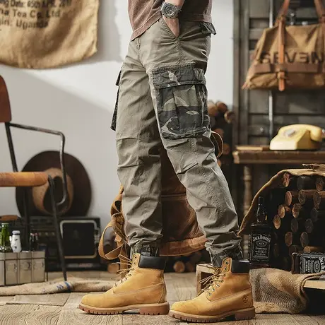 Modi Nick/摩帝尼克男款裤子休闲时尚工装裤宽松潮牌束脚休闲裤商品大图