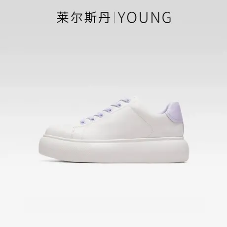 莱尔斯丹2023秋季新款Y系列时尚低帮休闲拼色厚底舒适女鞋4T38202商品大图