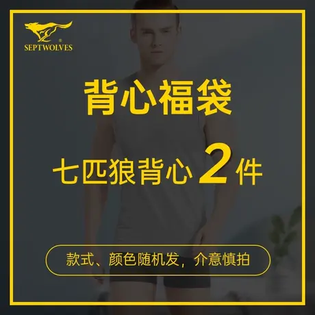 七匹狼品牌男士背心内穿打底2件装福袋盲盒【款式颜色材质随机】商品大图