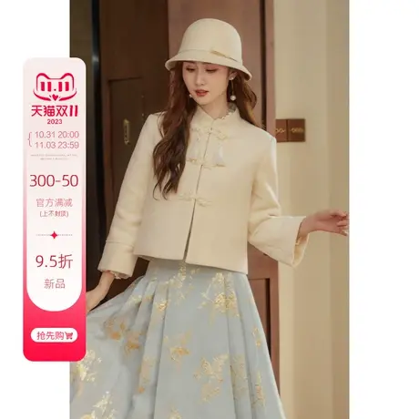 韩语琳新中式外套女2023新款爆款秋冬季气质显瘦高级感上衣设计感商品大图
