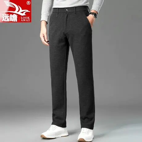 秋季男士休闲裤2022新款西裤宽松直筒百搭中年商务裤子男春秋款商品大图
