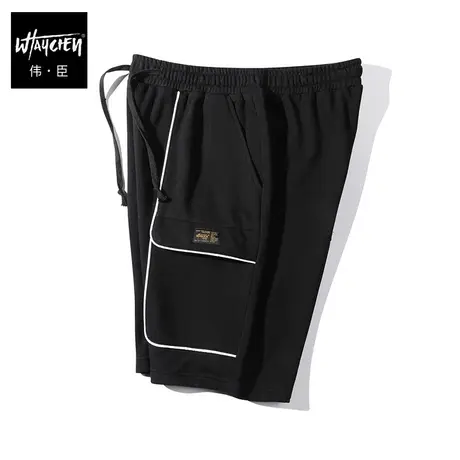 伟臣潮流大码男装夏季休闲短裤男胖子加肥加大纯棉运动裤肥佬五分商品大图