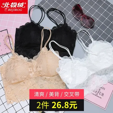 抹胸内衣女美背学生高中少女吊带背心裹胸无钢圈性感交叉带文胸GJ商品大图