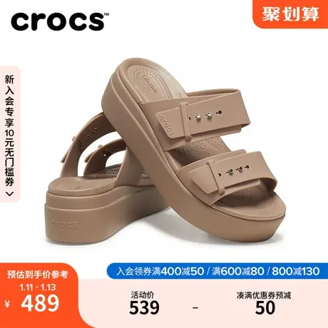 Crocs女鞋卡骆驰布鲁克林凉鞋厚底凉拖鞋松糕鞋罗马鞋|207431商品大图