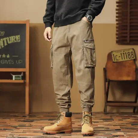 男款裤子潮流时尚工装裤秋冬男裤休闲裤子男款潮流高级感百搭男裤商品大图