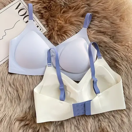 无痕内衣女小胸聚拢显大收副乳防下垂文胸夏季薄款舒适无钢圈胸罩商品大图