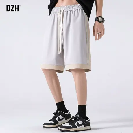 青少年冰丝五分裤男夏季薄款休闲运动短裤男裤2023新款速干沙滩裤商品大图