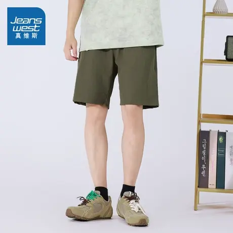 NX真维斯男款2025夏季新款潮流时尚百搭舒适青春流行男休闲短裤商品大图