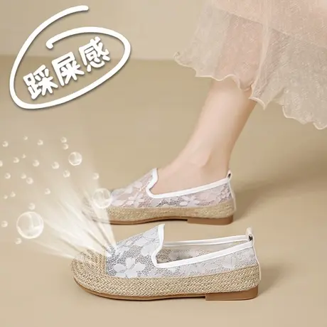 网纱凉鞋女透气渔夫鞋夏季妈妈网鞋休闲网面孕妇鞋软底老北京布鞋图片