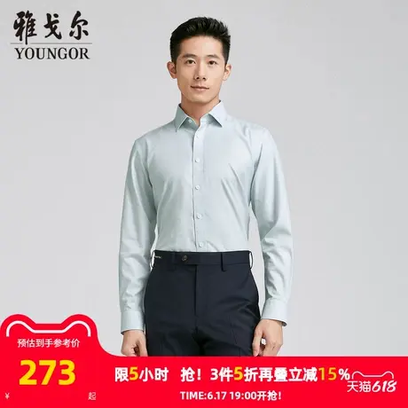【商场同款】雅戈尔男士长袖衬衫春秋新款官方商务休闲长袖衬衫男商品大图