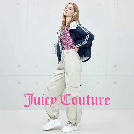 Juicy Couture橘滋休闲裤女2025年秋季新款休闲工装伞兵裤夏长裤商品大图