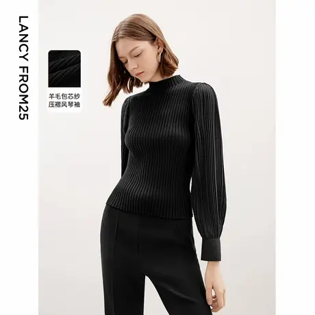 [朗姿奥莱]朗姿立领高级感气质显瘦时尚洋气上衣2024年秋季新款通商品大图