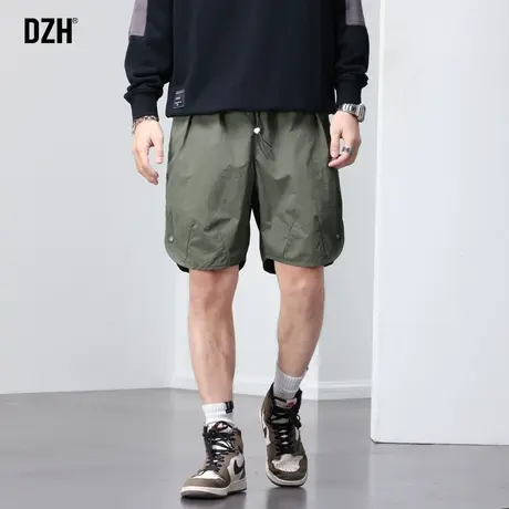 男士速干短裤男夏季薄款冰丝休闲裤夏天裤子男款休闲五分裤男潮牌商品大图