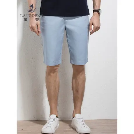 浪登2023夏季新款男士休闲短裤时尚潮流薄款直筒透气休闲五分裤男商品大图