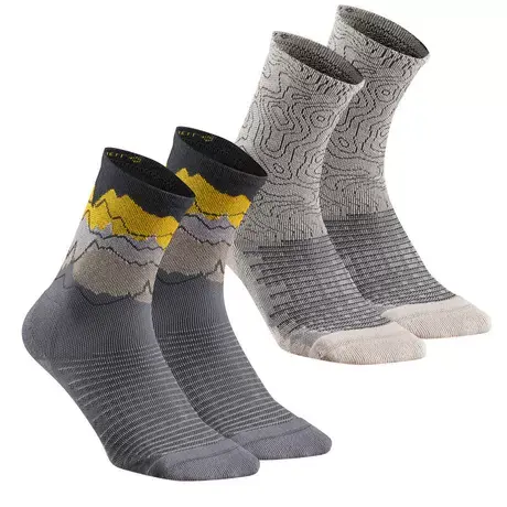 迪卡侬旗舰店官网袜子男户外运动袜耐磨吸汗跑步运动毛巾底女ODS图片