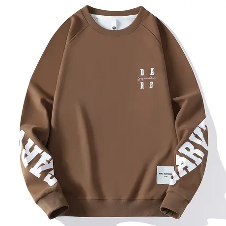 卫衣男士2023春秋圆领卫衣潮牌长袖无帽春季外套春款套头上衣服男商品大图