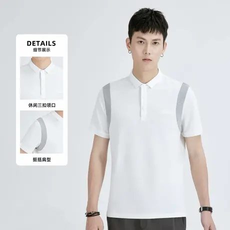 男士polo衫短袖冰丝薄款衬衫领T恤2025新款高级感男装上衣服春季商品大图