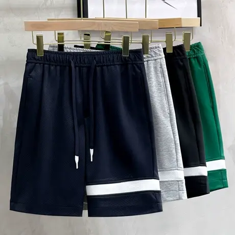 运动卫裤男短裤夏季宽松休闲直筒裤子2023新款百搭潮牌五分裤中裤商品大图