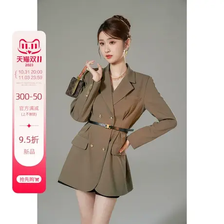 韩语琳西装外套女2023新款爆款秋季法式气质显瘦高级感上衣设计感商品大图