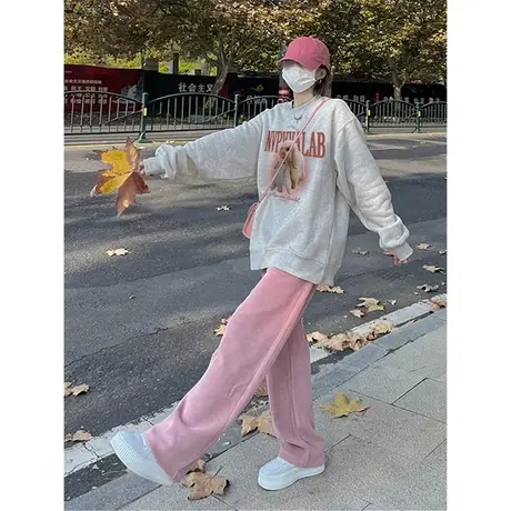 秋冬季卫衣oversize宽松垂感慵懒风女装2023新款爆款学生外套上衣商品大图