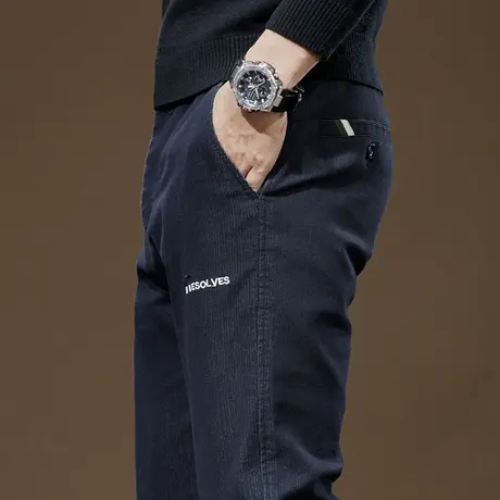 男装修身弹力西装裤秋冬季男士直筒休闲长裤子2024年新款商务西裤商品大图