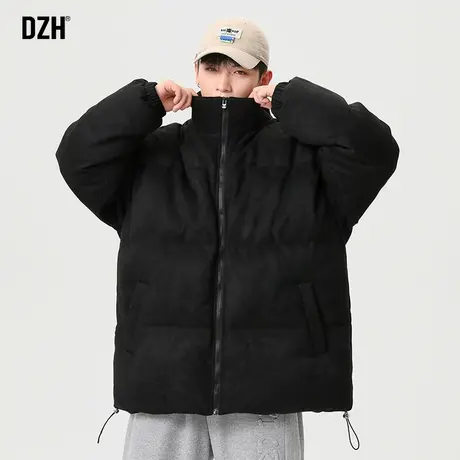 男士棉衣男冬季加厚保暖休闲黑色棉服潮牌棉袄外套男装2024年新款商品大图