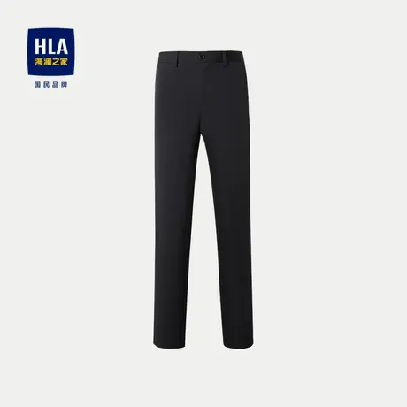 HLA/海澜之家宽松休闲裤2024春夏新款高腰直筒四面弹裤子男图片