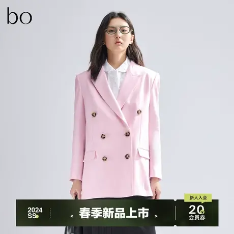 播黑标高端系列翻领西装外套女商场同款高级感通勤西服BDR1XD2149图片