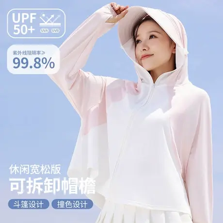 冰丝防晒衣女款夏季2024新款轻薄透气防紫外线防晒服披肩短款外套图片