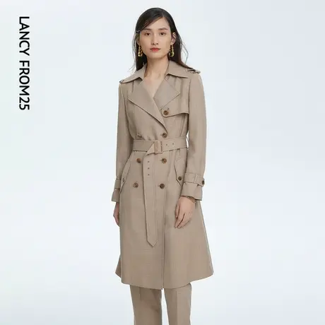 LANCY/朗姿女装[三个世界]22春夏新款时尚商场同款风衣通勤外套图片