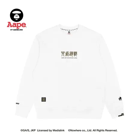 Aape联名Jujutsu Kaisen男装秋冬漫画人物薄绒款圆领卫衣9577XXJ商品大图