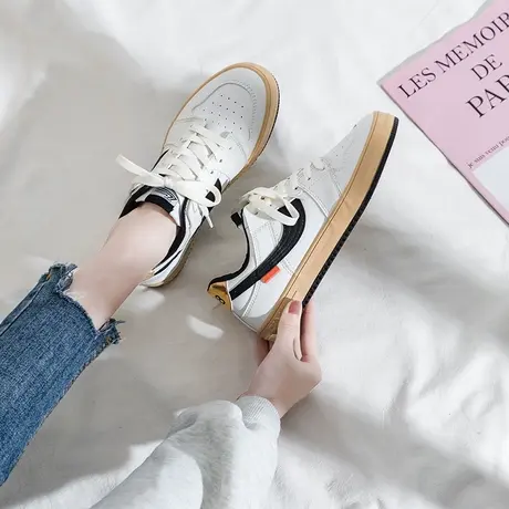 小白鞋女2020爆款秋冬百搭韩版网红平底运动休闲原宿港味板鞋潮女商品大图