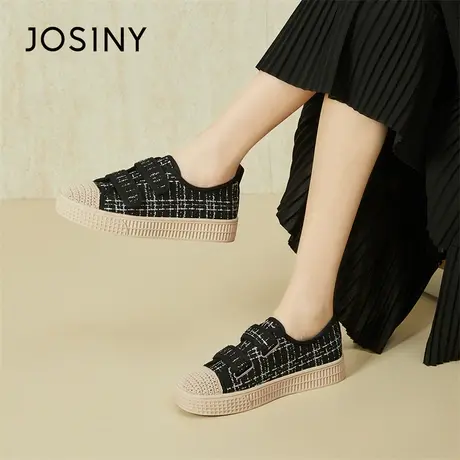 Josiny/卓诗尼渔夫鞋女2023新款春季爆款浅口一脚蹬运动休闲女鞋商品大图