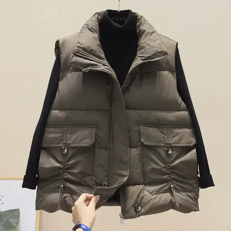 2023年新款马夹春秋女韩版无袖棉服羽绒棉袄马甲洋气棉衣坎肩外套商品大图