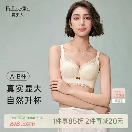 贵夫人小胸显大内衣女无钢圈调整型提托防下垂收副乳加厚女士胸罩商品大图