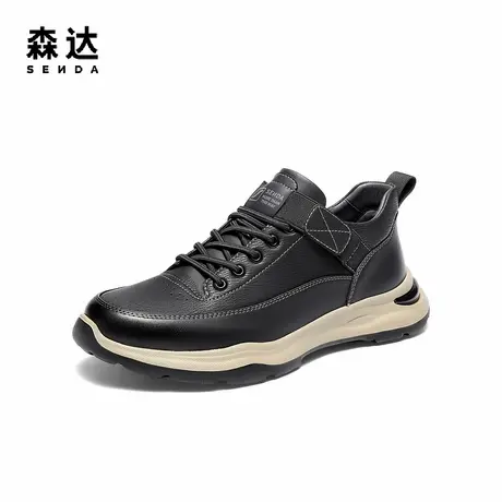 森达工装靴男2025冬季新款商场同款户外运动休闲短靴K6R40DD5商品大图