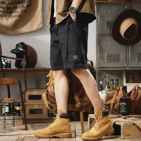 Modi Nick/摩帝尼克夏季男士五分裤工装宽松休闲潮流运动时尚中裤商品大图