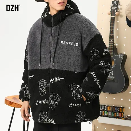 男士棉袄冬季羊羔绒外套男棉服2024新款美式冬装棉衣男款冬季加厚商品大图