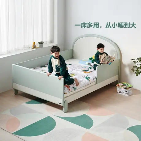 【门店】全友家居儿童成长护栏床三面围挡大床E0级环保面板121379商品大图