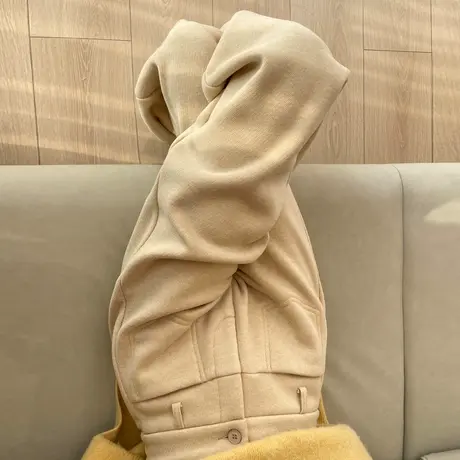 加厚加绒裤子女冬季2023爆款新款长裤阔腿裤毛呢裤羊毛直筒休闲裤商品大图