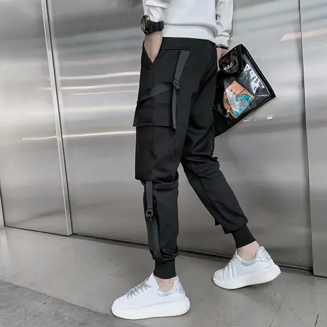 秋季男工装裤休闲裤时尚裤子哈伦裤宽松潮牌潮流网红潮牌帅气ins商品大图