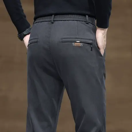 男装休闲裤子男士修身直筒西装裤春季新款商务正装西裤春秋款男裤商品大图