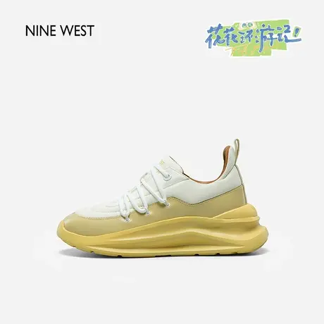 Nine West/玖熙女鞋春季新款美拉德运动休闲鞋女冰川系列厚底鞋图片