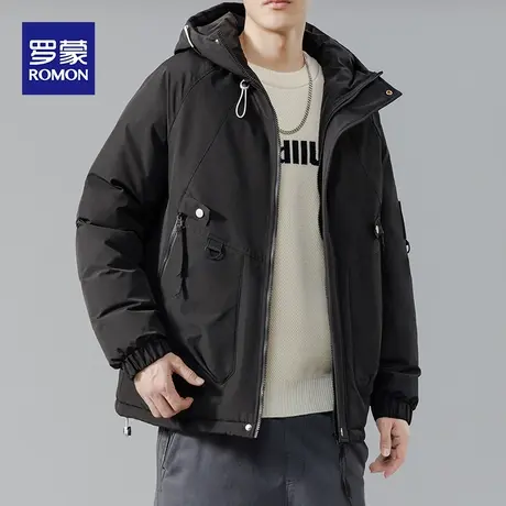 罗蒙羽绒棉服男款冬季加厚保暖棉衣外套潮流冬装防寒棉袄子面包服图片